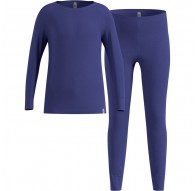 Thermal underwear - Odlo Set long MERINO 200 set, size 152 cm, blue