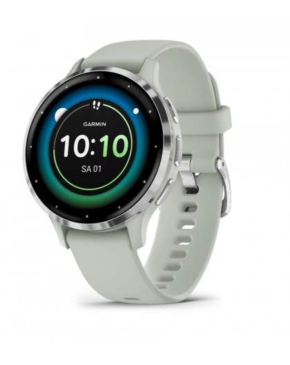 Garmin Venu 3S 3.05 cm (1.2") AMOLED 41 mm Digital 390 x 390 pixels Touchscreen Grey, Silver Wi-Fi GPS (satellite)