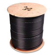 NS100 TRI GELLED BLACK COAXIAL CABLE - 300m spool