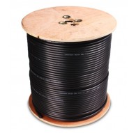 NS100 TRI GELLED BLACK COAXIAL CABLE - 300m spool
