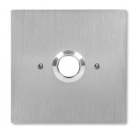 ACO INS-OB-60 NO Button for Output, Illuminated, Flush-mounted, Stainless Steel, for O60 Electrical Box