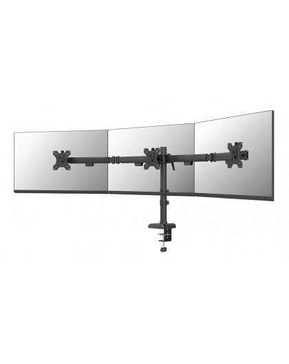 Desk mount for 3 monitors 10-27"