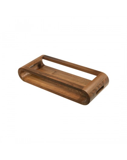 Double-sided walnut wood tray Artelegno VASD - 37 cm