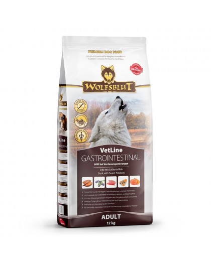 WOLFSBLUT VetLine Gastrointestinal Duck - dry dog food - 12kg