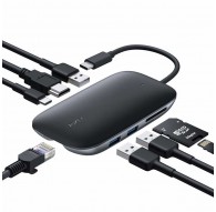 AUKEY CB-C71 interface hub 5000 Mbit/s Black