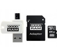 Goodram All in one M1A4-0640R12 memory card 64 GB MicroSDXC Class 10 UHS-I + The card reader