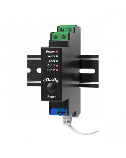 Shelly Pro 2PM electrical relay Black 2