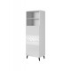 Cabinet ABETO 60x40x176.5 cm white/gloss white