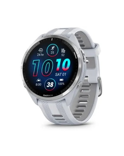 Garmin Forerunner 965 3.56 cm (1.4") AMOLED 47 mm Digital 454 x 454 pixels Touchscreen White Wi-Fi GPS (satellite)