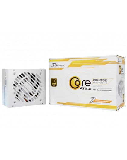 Seasonic CORE GX-650 power supply unit 650 W 20+4 pin ATX ATX White