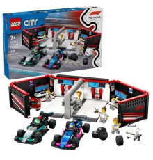 LEGO CITY 60444 F1 Garage & Mercedes-AMG & Alpine Cars