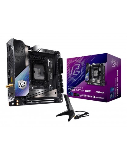 Asrock Phantom Gaming Z890I Nova WiFi Intel Z890 LGA 1851 (Socket V1) mini ITX