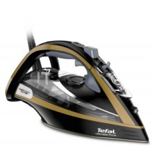Tefal FV9865E0 iron Dry & Steam iron Durilium Autoclean soleplate 3000 W Black, Gold