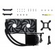 TRYX PANORAMA 240 Processor Liquid cooling kit 12 cm Black 1 pc(s)