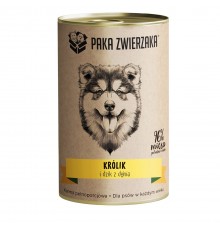 PAKA ZWIERZAKA Rabbit and boar with pumpkin - wet dog food - 400g