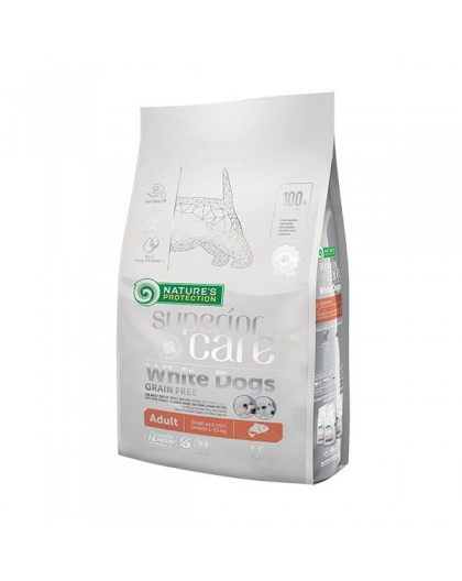 NATURE'S PROTECTION Superior Care White Dogs Grain Free Junior Small Białoryba - dry food for puppies - 1.5 kg