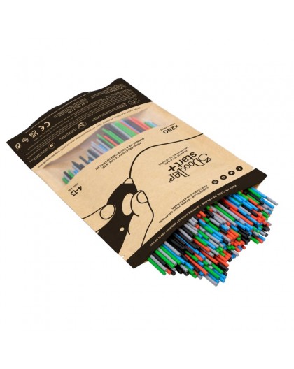 3Doodler Primary Pow Mixed Bag 250 Compostable plastic Blue, Green, Grey, Red 1 g