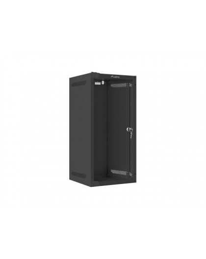 WALL-HUNG RACK CABINET 10" 12U 280X310 BLACK GLASS DOOR LANBERG (FLAT PACK)
