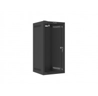 WALL-HUNG RACK CABINET 10" 12U 280X310 BLACK GLASS DOOR LANBERG (FLAT PACK)