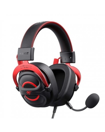 Havit H2002E Pro Headset Wired Head-band Gaming Black, Red