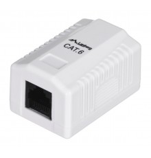 LANBERG SURFACE MOUNTING SOCKET CAT.6 1XRJ45 WHITE