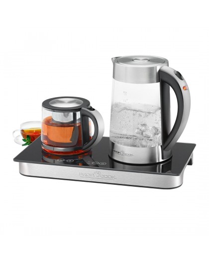 ProfiCook PC-TKS 1056 electric kettle 1.7 L Black, Stainless steel, Transparent