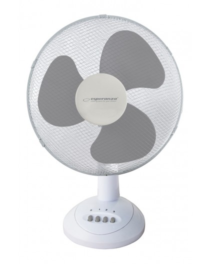 Esperanza EHF003WE, 12'' desk fan, White and Gray