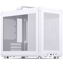 Корпус ПК Jonsbo C6 MAX, Mini, Micro-ATX, закаленное стекло - белый