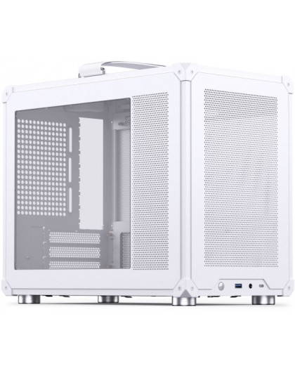 Корпус ПК Jonsbo C6 MAX, Mini, Micro-ATX, закаленное стекло - белый