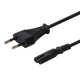 SAVIO Power cable (M) 2pin, 1.2m CL-97