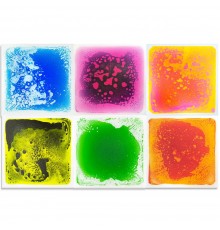 Tullo Sensory path – colorful sensory tiles with liquid 6 pcs