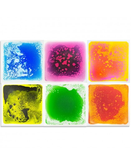 Tullo Sensory path – colorful sensory tiles with liquid 6 pcs