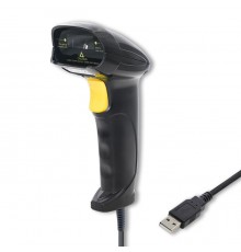 Qoltec 50876 Laser scanner 1D | USB | Black