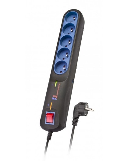 LESTAR 1966002822 Black, Grey 5 AC outlet(s) 2.5 m