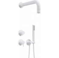 Concealed shower set with hand shower