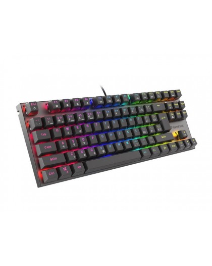 GAMING KEYBOARD GENESIS THOR 303 TKL CZ/SK RGB BACKLIGHT MECHANICAL RED BLACK HOT SWAP