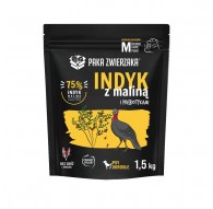 PAKA ZWIERZAKA Turkey with raspberry M - dry dog food - 1,5kg