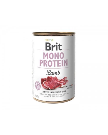 BRIT MONO PROTEIN Wet dog food Lamb 400 g