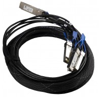 Mikrotik XQ+BC0003-XS+ cable InfiniBand 3 m QSFP28 4x SFP28 Black,Chrome