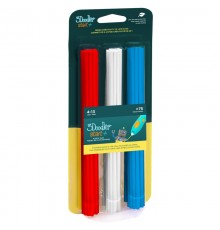 3Doodler Start 3DS-ECO-MIX1-75 3D printing material Compostable plastic Blue, Red, White 1 g