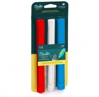 3Doodler Start 3DS-ECO-MIX1-75 3D printing material Compostable plastic Blue, Red, White 1 g