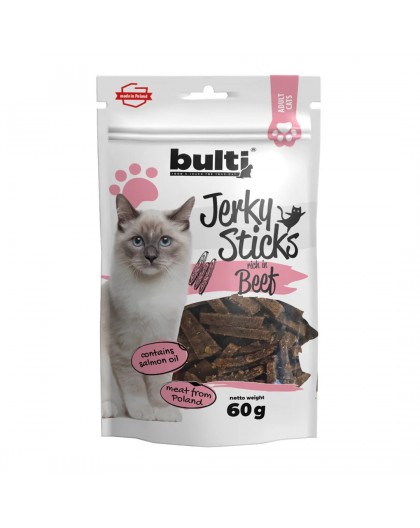 BULTI Jerky sticks rich in beef - cat treats - 60g