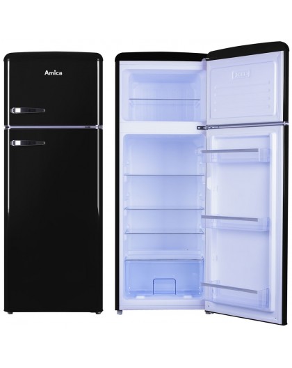 Amica VD 1442 AB fridge-freezer Freestanding 213 L Black