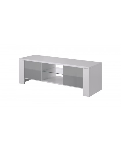 Cama TV stand WEST 42/130/42 white/grey gloss