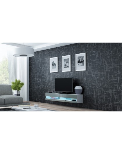 Cama TV stand VIGO NEW 30/140/40 white/grey gloss