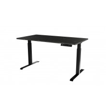 Desk with electric height adjustment MOON LONG 150x80x72-120 black/san sebastian