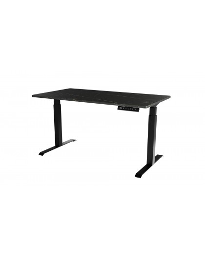 Desk with electric height adjustment MOON LONG 150x80x72-120 black/san sebastian