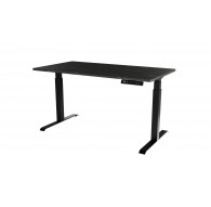 Desk with electric height adjustment MOON LONG 150x80x72-120 black/san sebastian