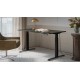 Desk with electric height adjustment MOON LONG 150x80x72-120 black/san sebastian