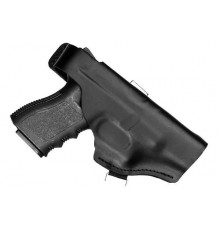 Leather holster for Glock 19 pistol